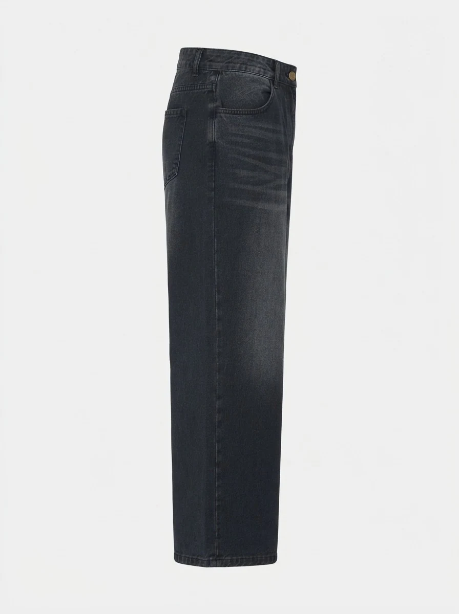 OFF BLACK WIDE BAGGY JEANS, image 6