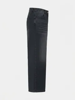 OFF BLACK WIDE BAGGY JEANS 6