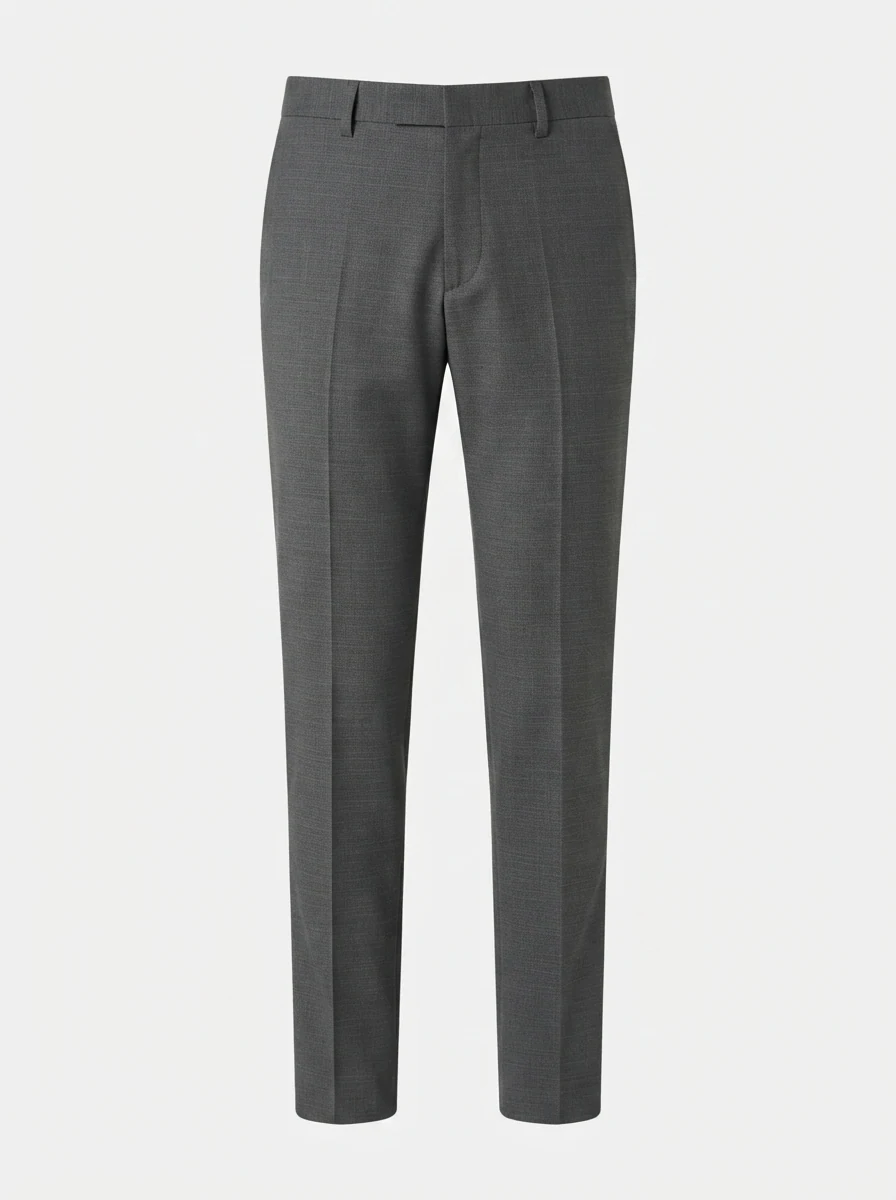 CARBON REGULAR FIT FORMAL PANT-30-GRAY, image 3