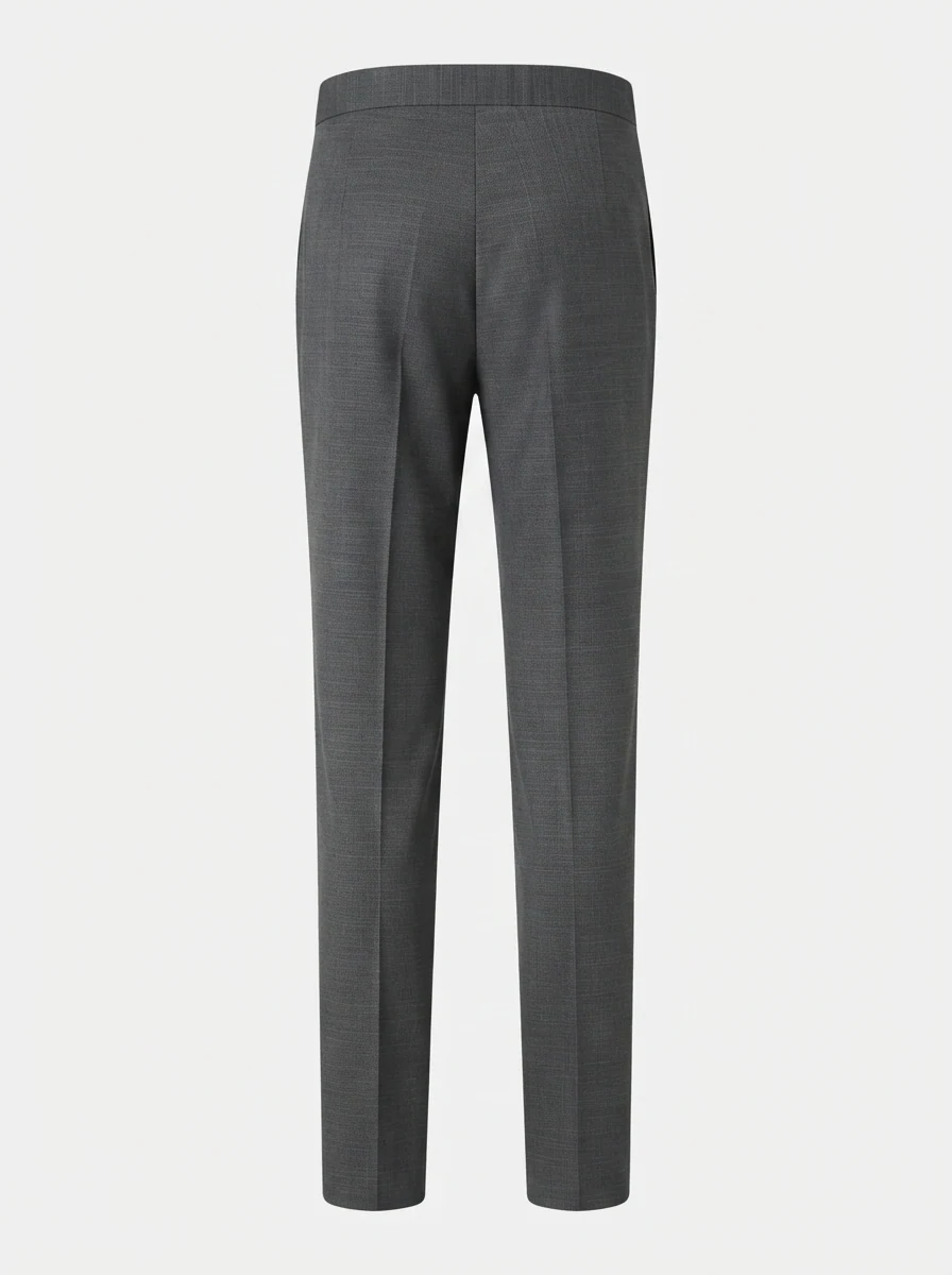 CARBON REGULAR FIT FORMAL PANT-30-GRAY, image 4