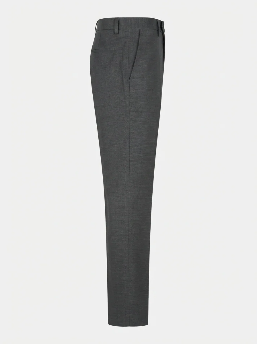 CARBON REGULAR FIT FORMAL PANT-30-GRAY, image 5