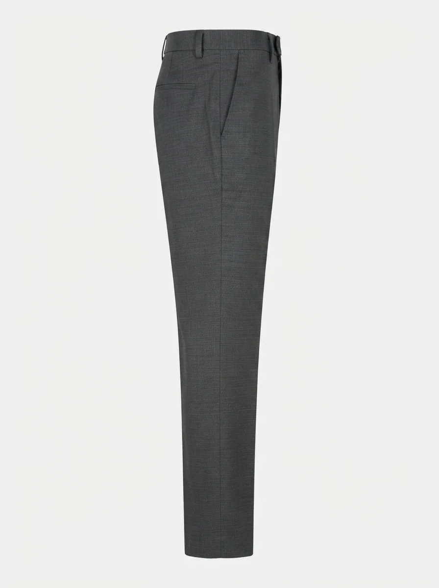 CARBON REGULAR FIT FORMAL PANT-30-GRAY, image 5