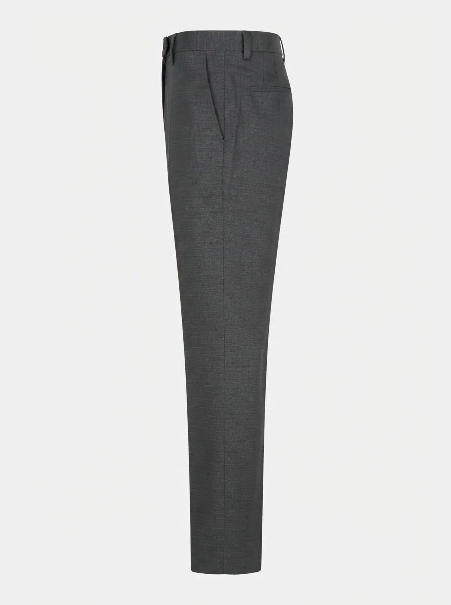 CARBON REGULAR FIT FORMAL PANT-30-GRAY, image 6