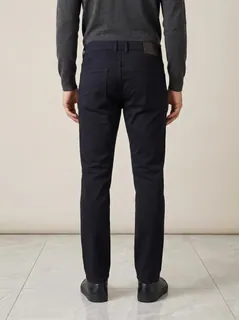 CARBON SLIMFIT COTTON PANT-32-BLACK 2