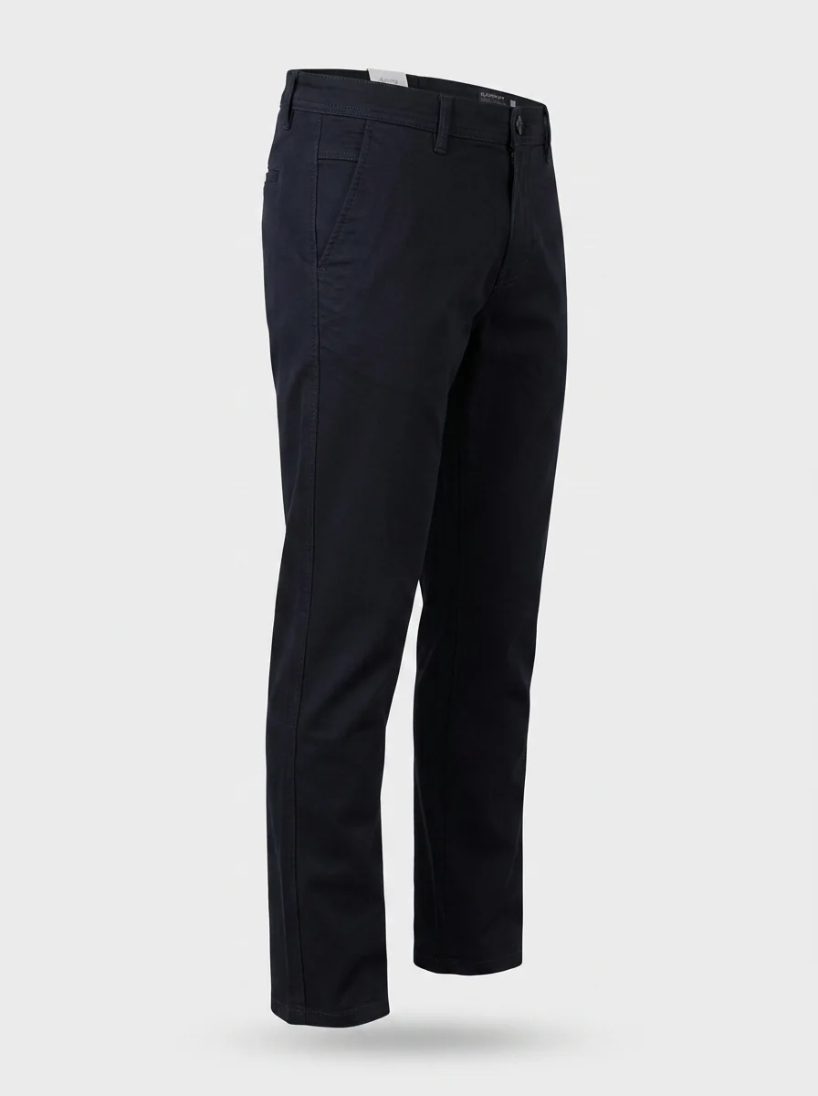 CARBON SLIMFIT COTTON PANT-32-BLACK, image 3