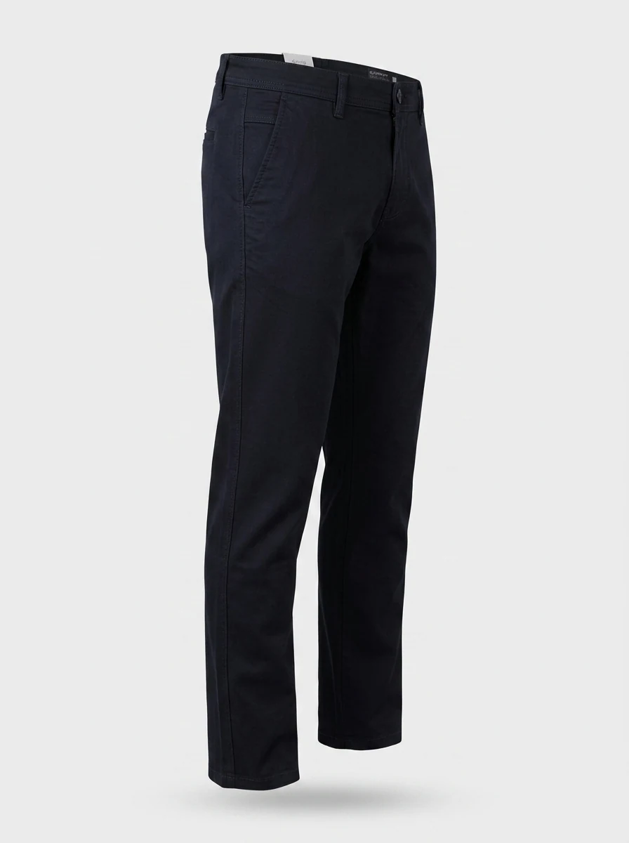 CARBON SLIMFIT COTTON PANT-32-BLACK, image 3