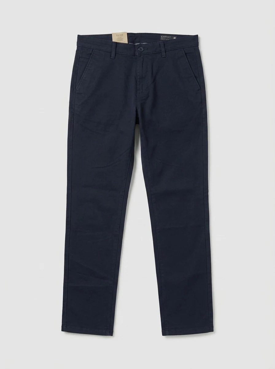 CARBON SLIMFIT COTTON PANT-32-BLACK, image 6