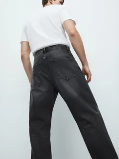 BLUE BAY DENIM BAGGY-30-BLACK 2