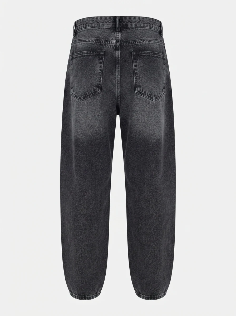BLUE BAY DENIM BAGGY-30-BLACK, image 4