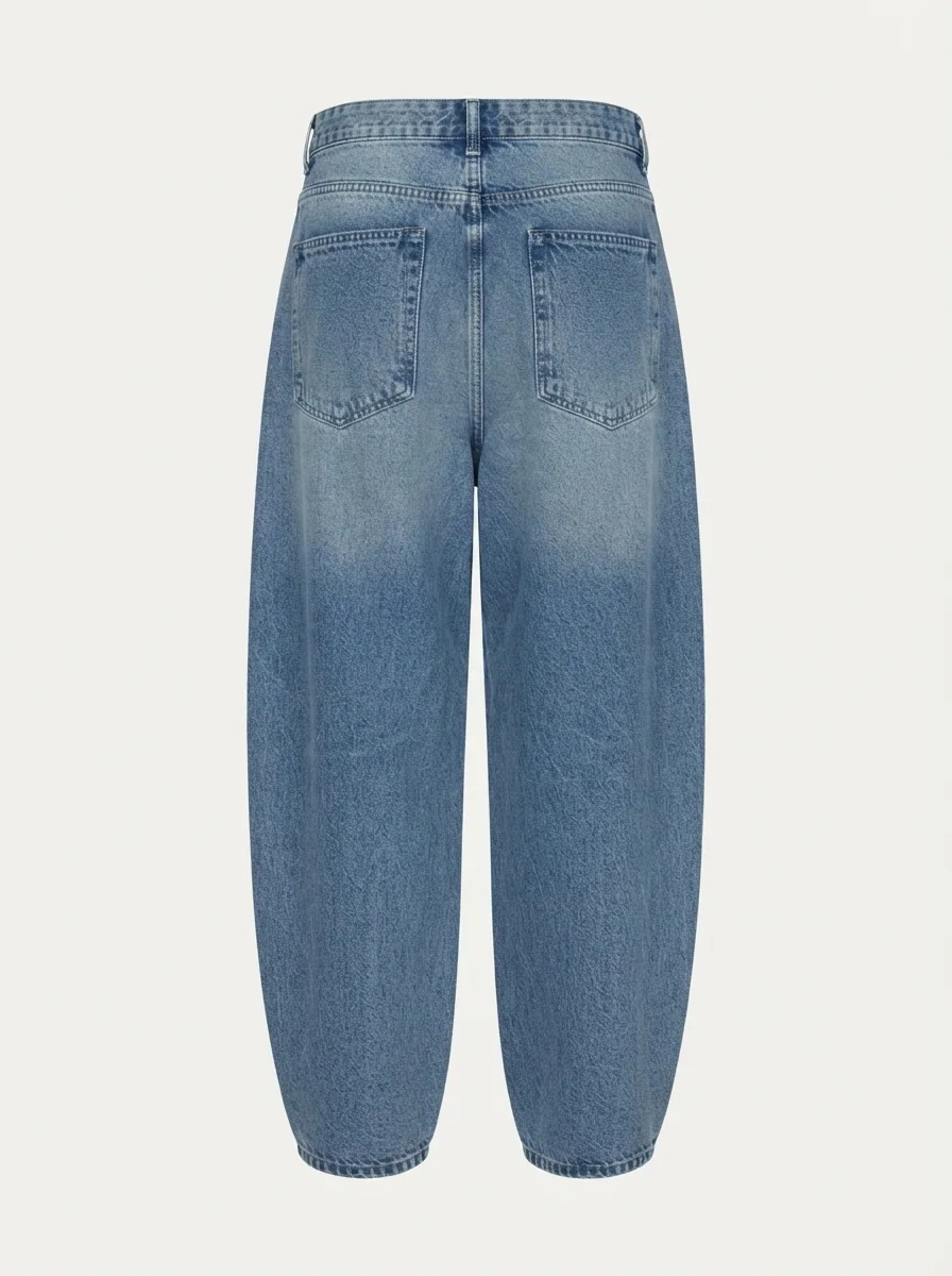 BLUE SPARROW DENIM BAGGY, image 4