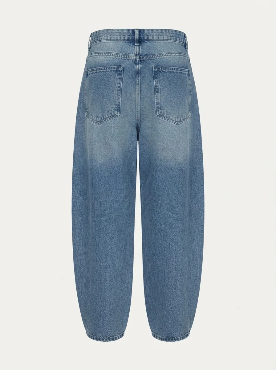 BLUE SPARROW DENIM BAGGY, image 4