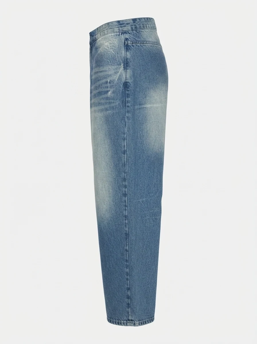 BLUE SPARROW DENIM BAGGY, image 3
