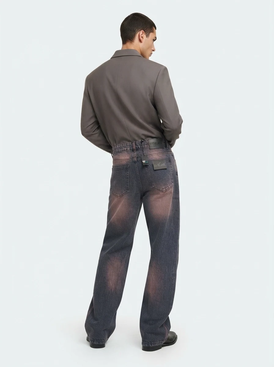 OFF BLACK WIDE LEG BAGGY, image 2