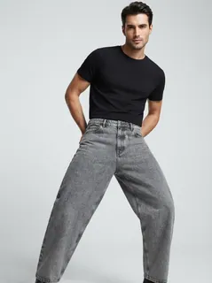 QUE BLUE DENIM BAGGY 3