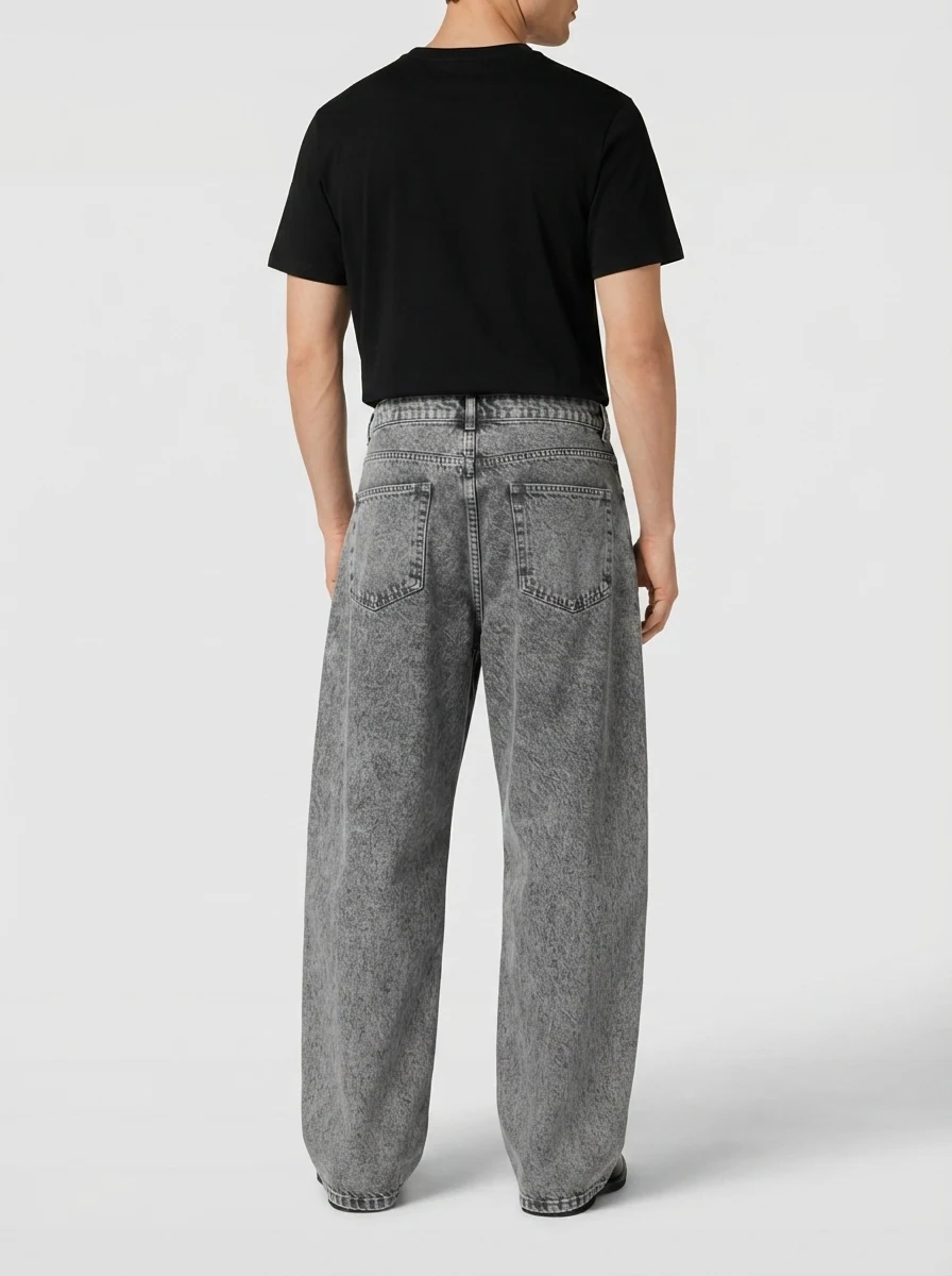 QUE BLUE DENIM BAGGY, image 2