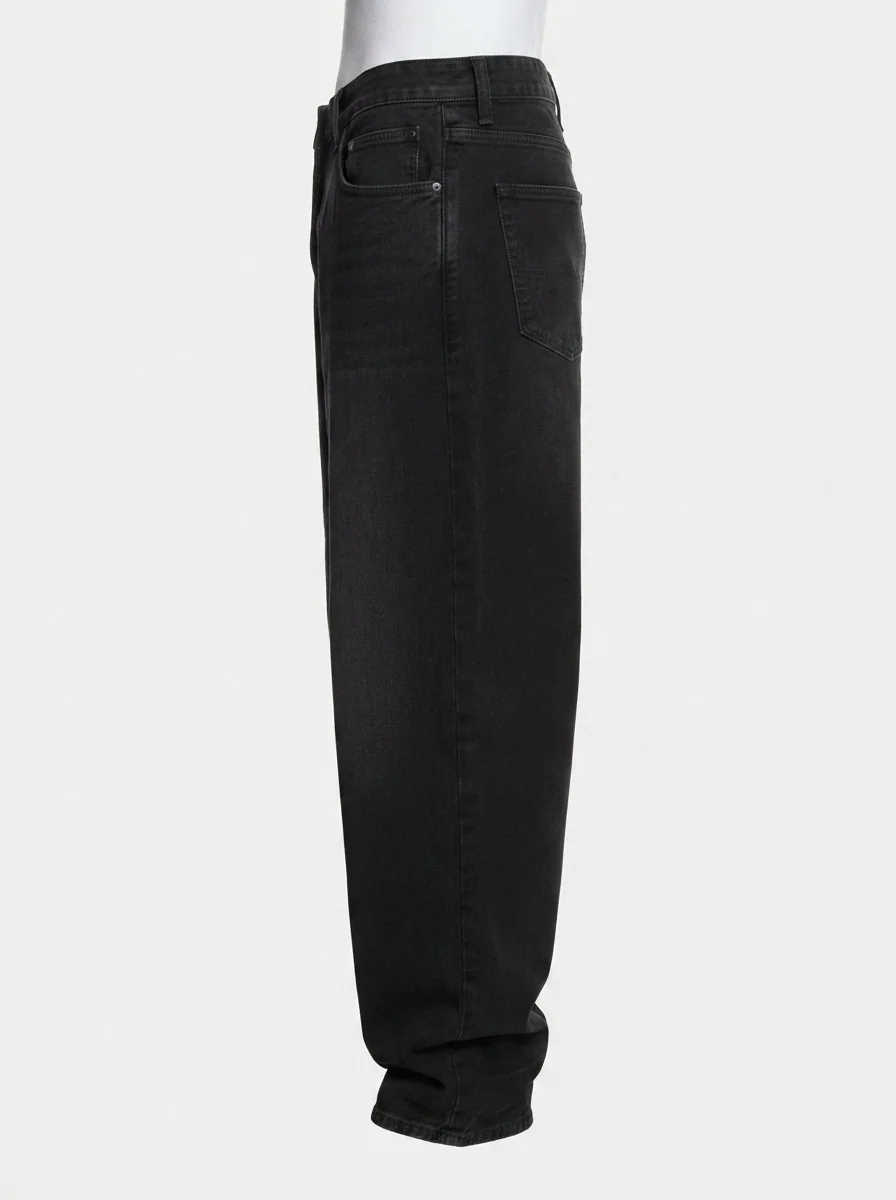 BLUE WAY BLACK BAGGY JEANS, image 2