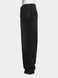 BLUE WAY BLACK BAGGY JEANS 2