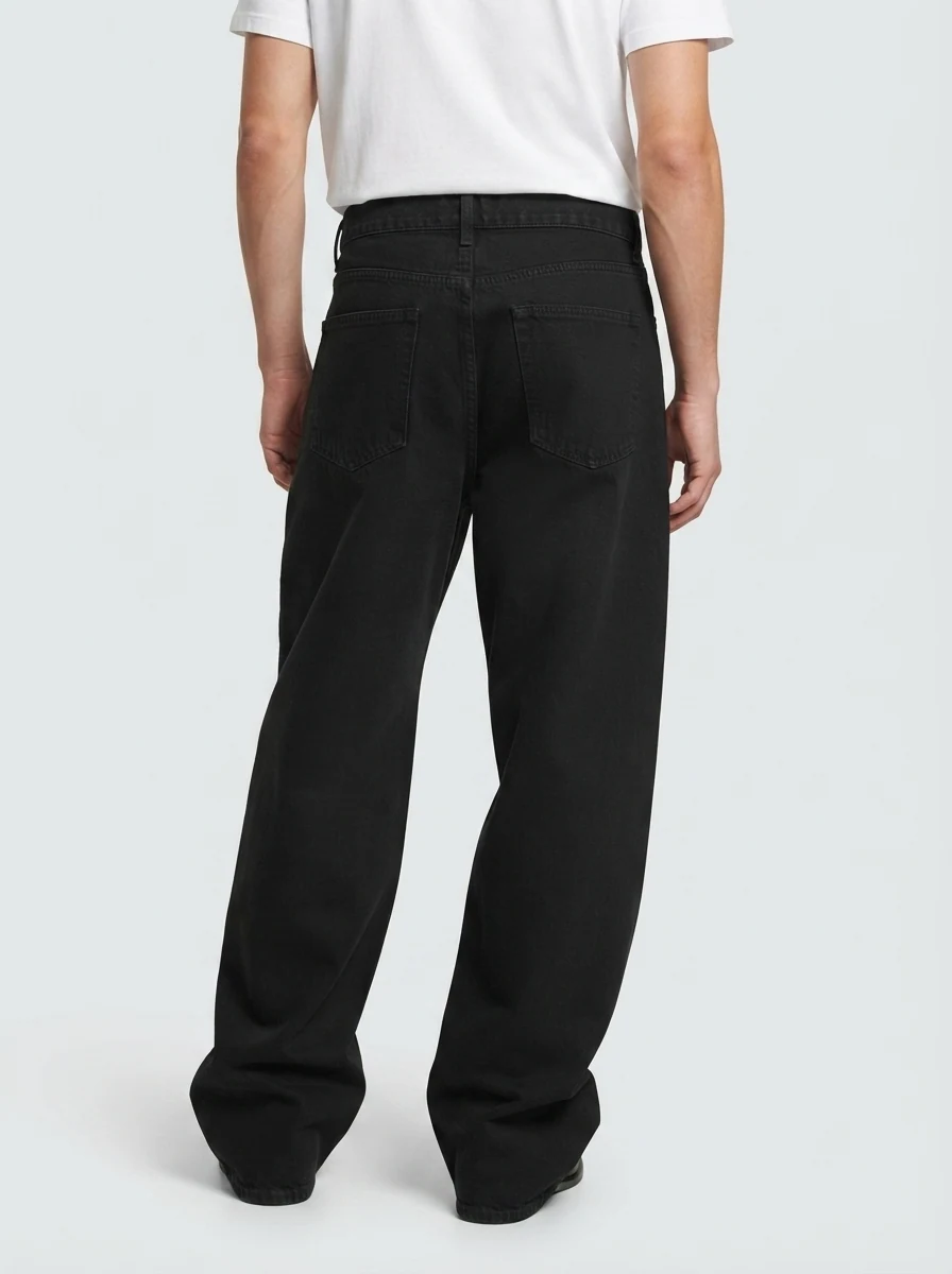 BLUE WAY BLACK BAGGY JEANS, image 5