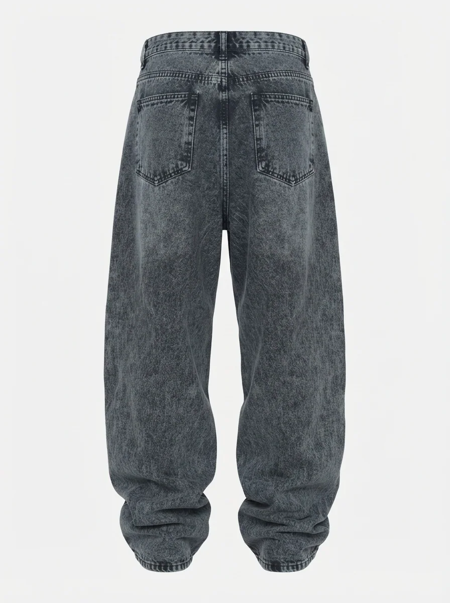 RED OFF DENIM STREIGHT FIT, image 4