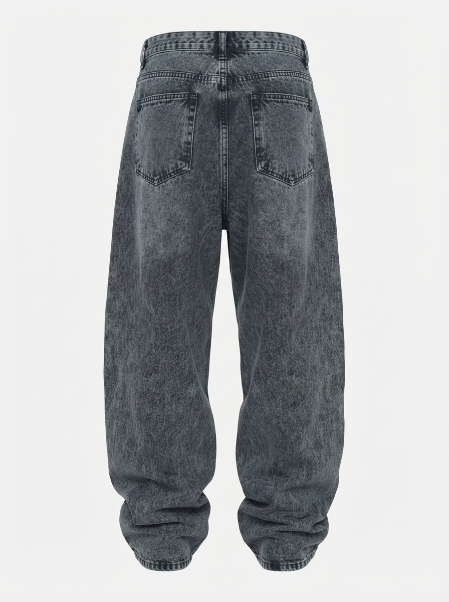 RED OFF DENIM STREIGHT FIT, image 4