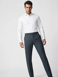 HI FLY ANKLE FIT COTTON FORMAL PANT 6