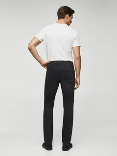 BLUE DOT SKIN FIT JEANS-32-BLACK 2