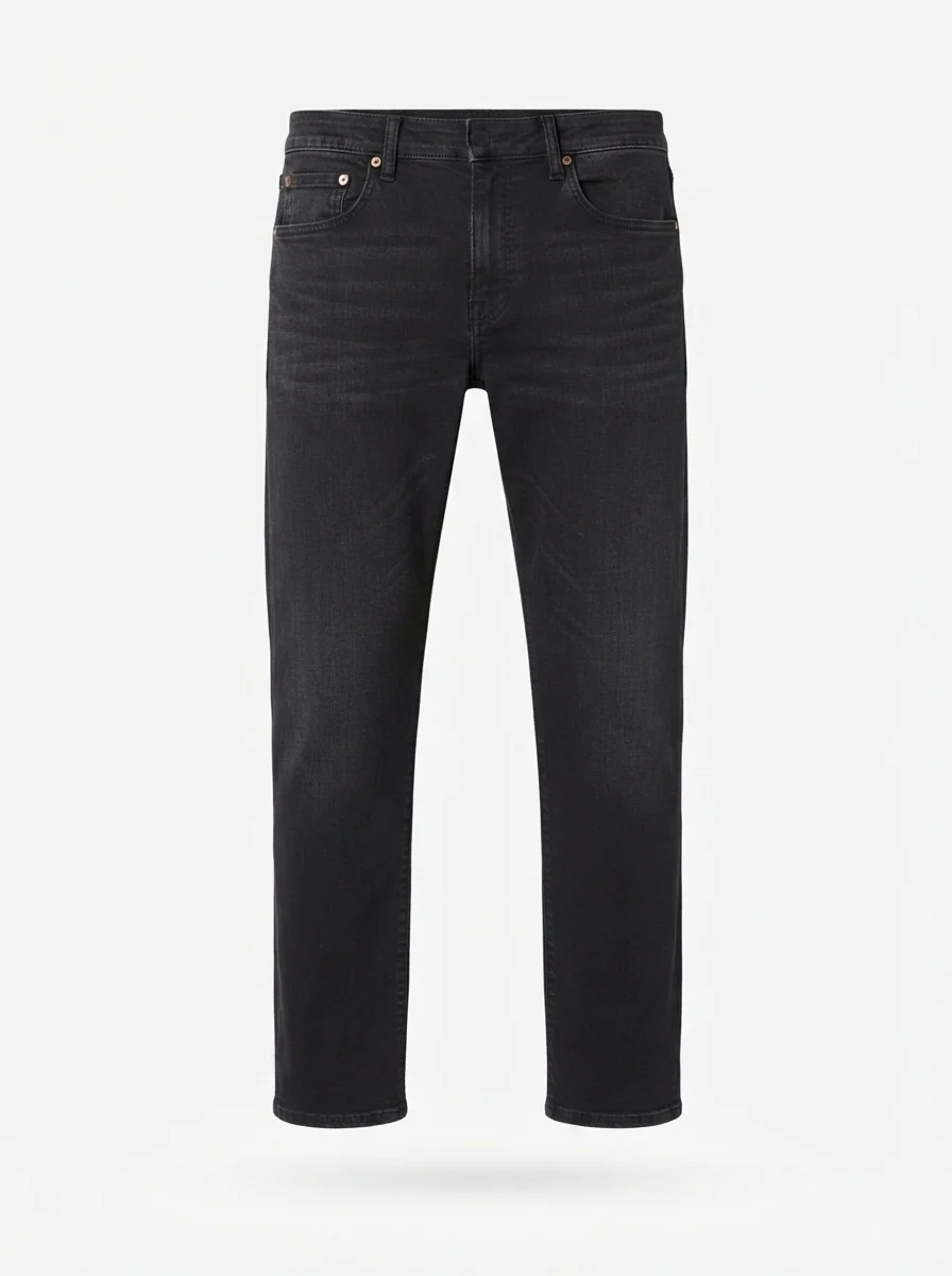 BLUE DOT SKIN FIT JEANS-32-BLACK, image 3