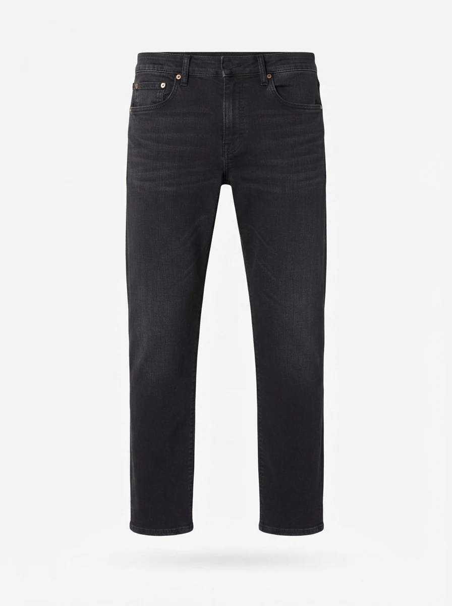 BLUE DOT SKIN FIT JEANS-32-BLACK, image 3