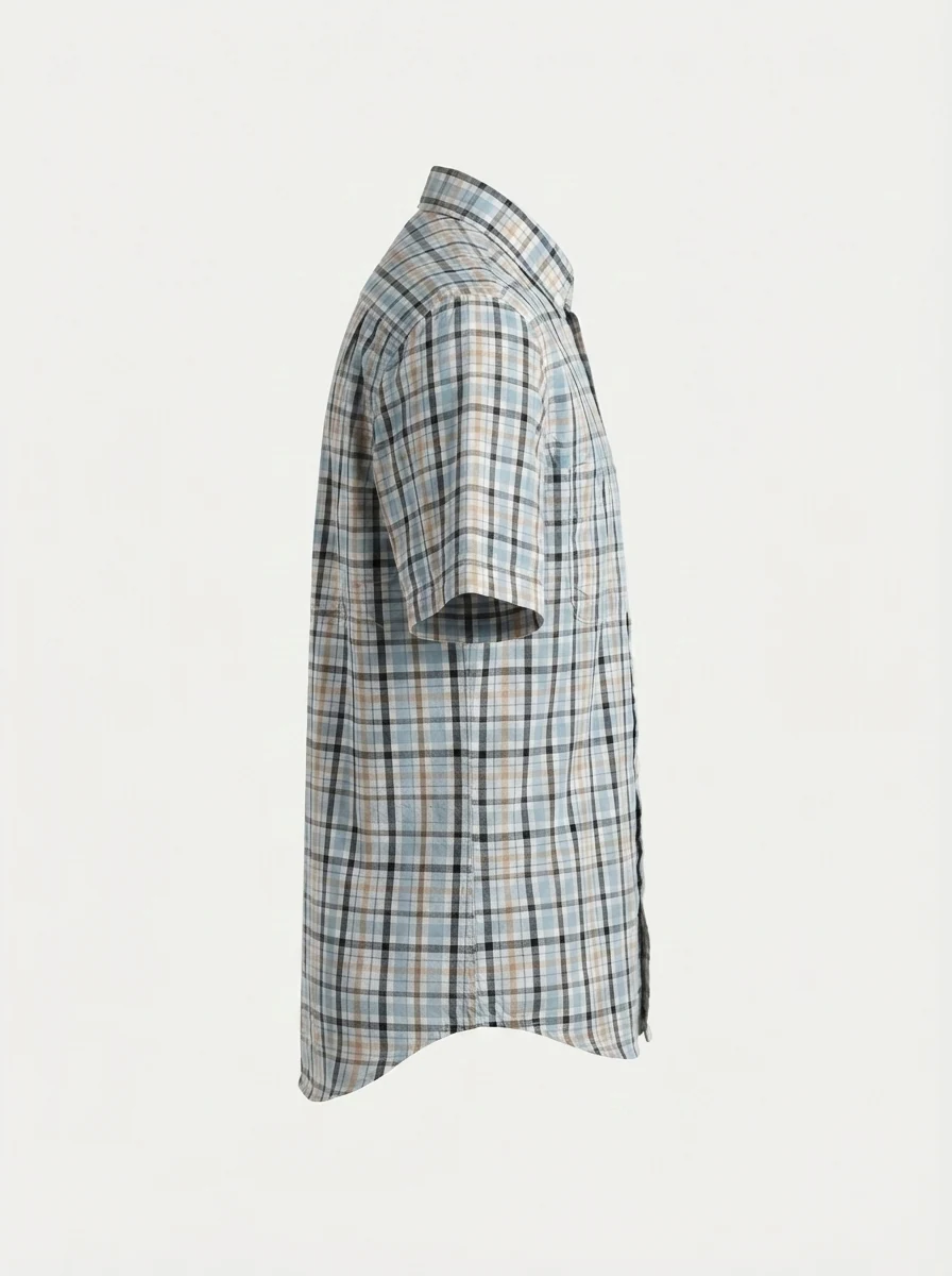 TOUCH C11A OXFORD CHECKS 2XL WHITE&DUSTYBLUE, image 9