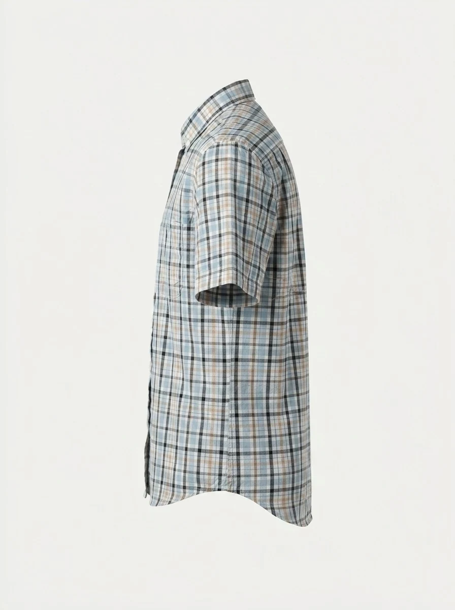 TOUCH C11A OXFORD CHECKS 2XL WHITE&DUSTYBLUE, image 11