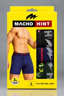 MACHO PLAIN LONG TRUNK OE-PRINT3PC