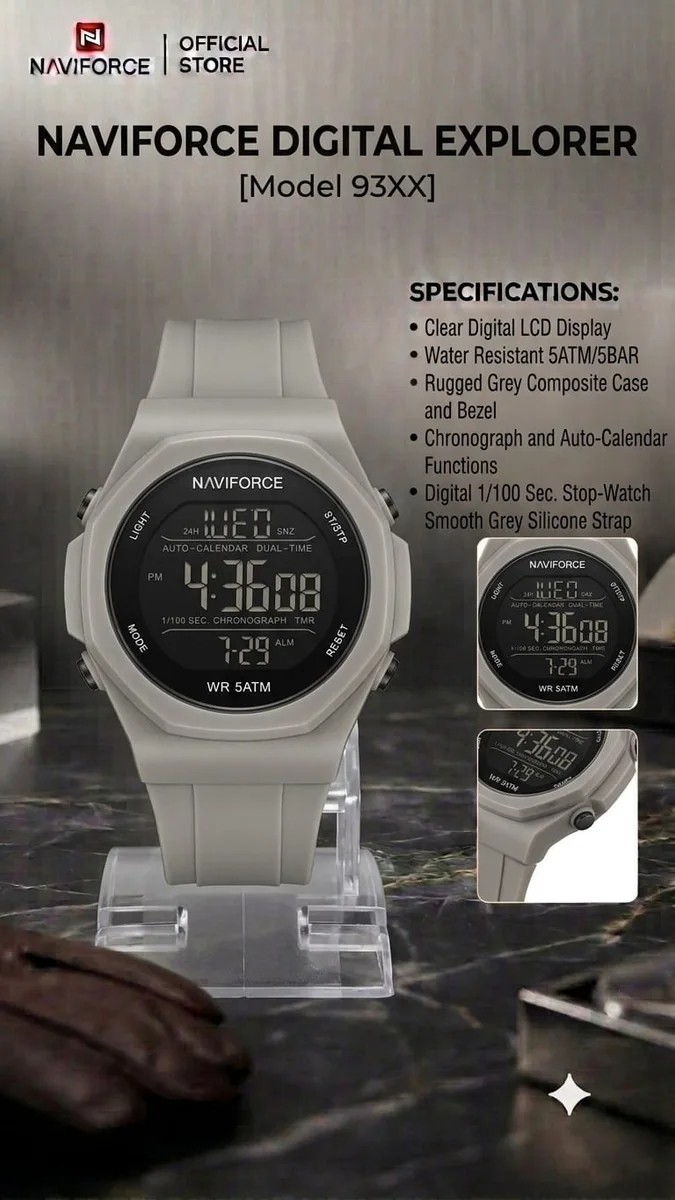  NF DIGITAL RUBBER WATCH