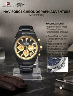 NAVI FORCE CRONO BLACK