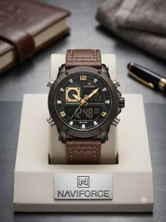  NF CRONO LEATHER WATCH